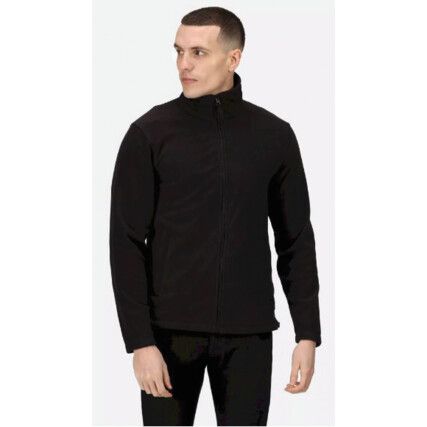 TRF557 REGATTA MICRO FULL ZIP FLEECE BLACK (XL)