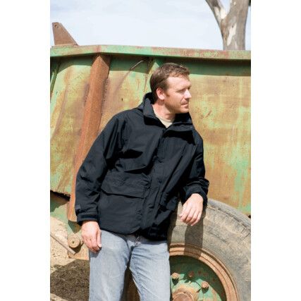 Benson, 3-In-1 Jacket, Men, Black, Fleece, M