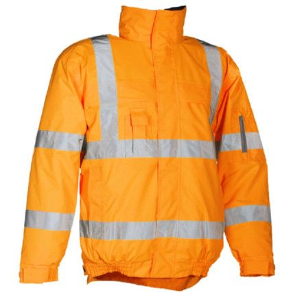 Hobson, Bomber Jacket, Orange, Polyester, XL