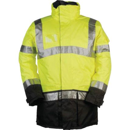 Lightflash, Jacket, Yellow/Navy Blue, Polyester, S