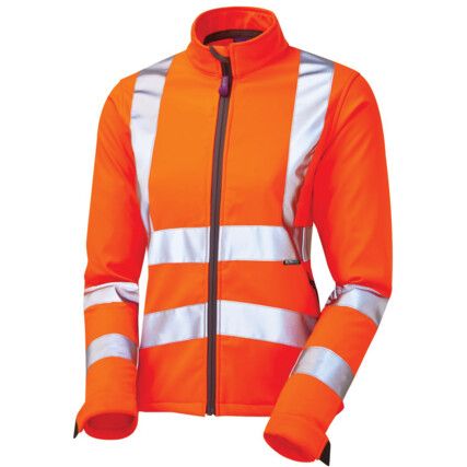 HONEYWELL LADIES SOFTSHELL HI-VIS JACKET ORANGE SZ-M (12)