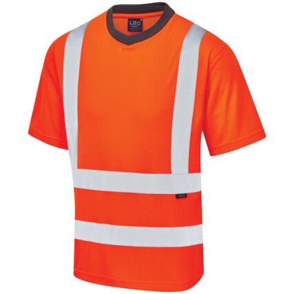 NEWPORT COMFORT T-SHIRT HI-VIZ ORANGE (M)