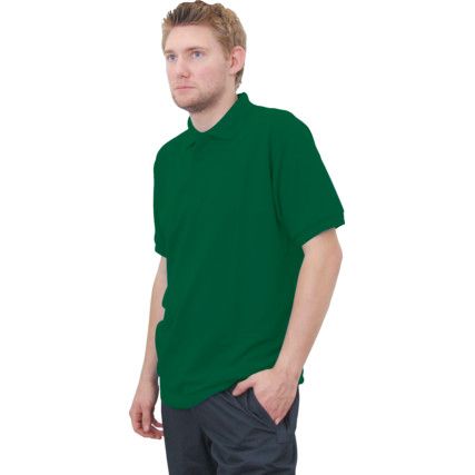 Polo Shirt, Unisex, Green, Cotton/Polyester, Short Sleeve, 3XL