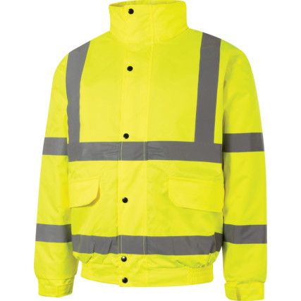 Rip-Stop, Bomber Jacket, Unisex, Yellow, Polyester, 2XL