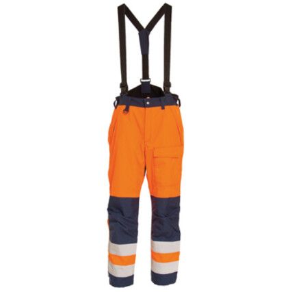 Hi-Vis Trousers, Orange/Navy (L)