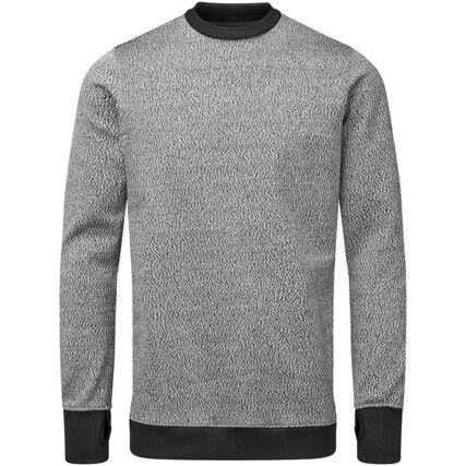 CREW NECK CUT RESISTANT SWEATSHIRT WITH BREATHABLE BACK (S)