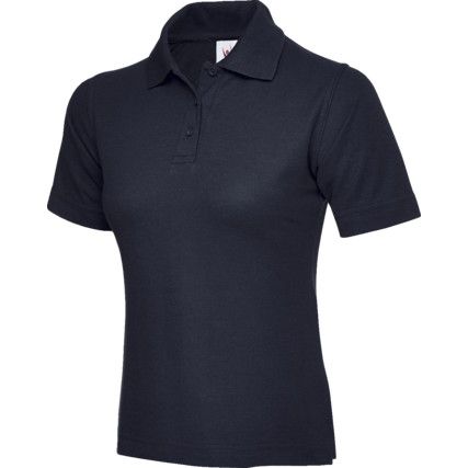 Polo Shirt, Women's, Navy Blue, Size 20