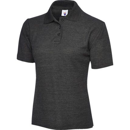 UC106 LADIES POLO SHIRT CHARCOAL(S-8)(XS)