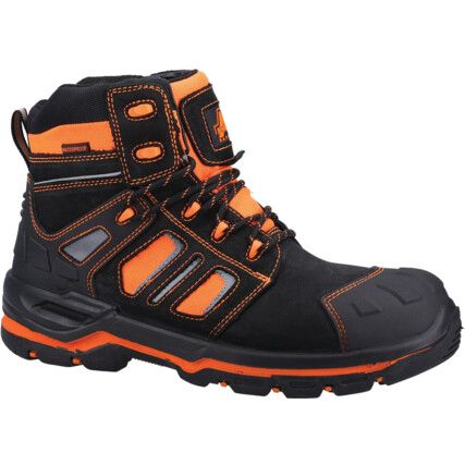 AS971C ORANGE HI VIZ BOOT 6"(S-6)