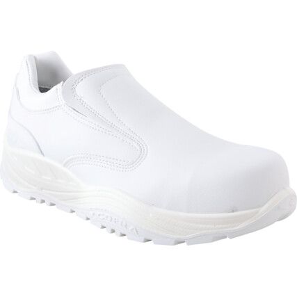 Hata, Safety Shoes, Unisex, White, Ecolorica Upper, Composite Toe Cap, S3, Size 10