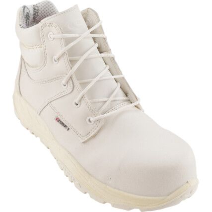 Shintai, Unisex Safety Boots Size 7, White, Breathable Synthetic, Water Resistant