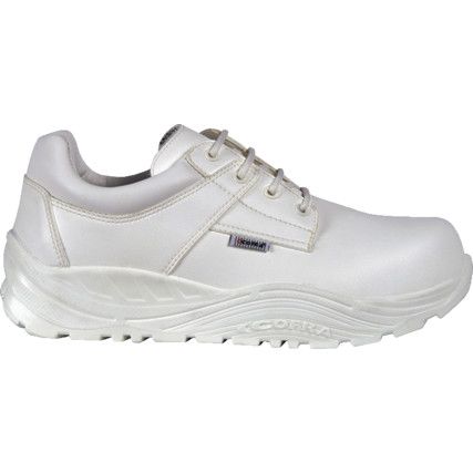 Tokui Unisex Safety Trainers, Size 6, White, Leather Upper, Composite Toe Cap, S3, EN ISO 20345:2011