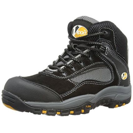 Track, Unisex Safety Boots Size 9, Black