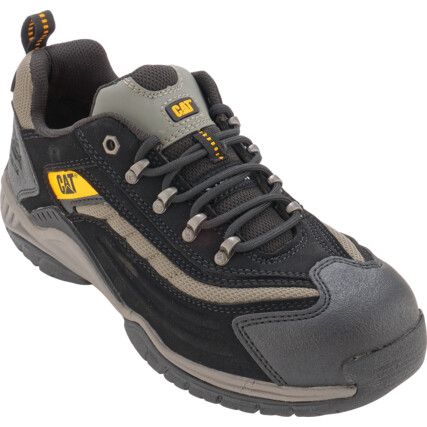 Moor Men's Safety Trainers, Size 8, Black, Leather Upper, Steel Toe Cap, SB, EN ISO 20345:2011