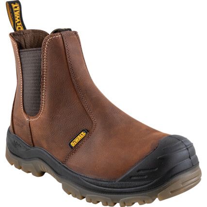 Nitrogen, Mens Safety Boots Size 11, Brown, Leather, Water Resistant, Steel Toe Cap, Wide Fit