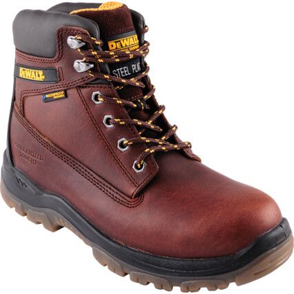 Titanium, Mens Safety Boots Size 8, Brown, Leather, Waterproof, Steel Toe Cap