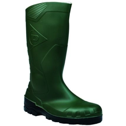 Devon Unisex Metal Safety Wellingtons, Size 8, Green, Nitrile Upper, Steel Toe Cap, S5, SRA, EN ISO 20345:2011