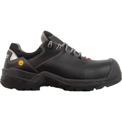 Jalas Unisex Composite Safety Shoes, Size 9, Black, Leather Upper, Composite Toe Cap, S3, EN ISO 20345:2011