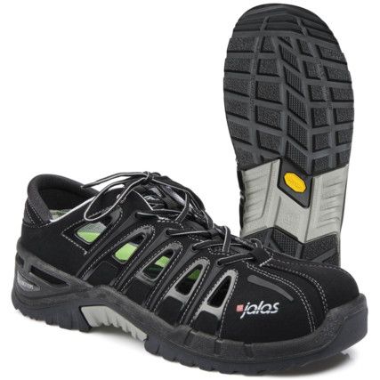 Jalas Exalter Men's, Size 3, Black, Microfibre Upper, S1, EN ISO 20345:2011