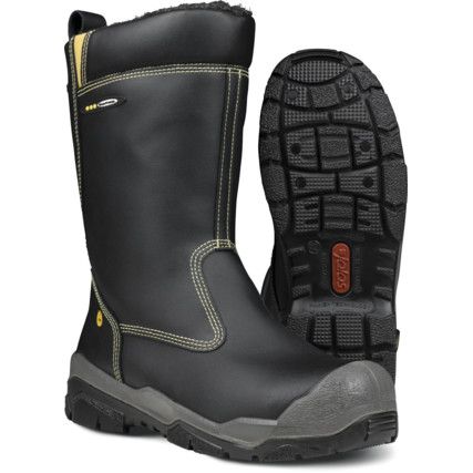 1898W WINTER KING S3, SRC, CI,HRO, HI, WG BOOT BLACK SZ-35 UK-2