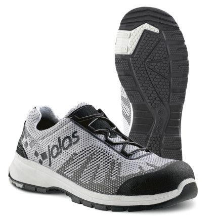 Jalas Zenit Evo 7108 Unisex Metal Safety Shoes, Size 2, Black, Textile Upper, Aluminium Toe Cap, S1, EN ISO 20345:2011