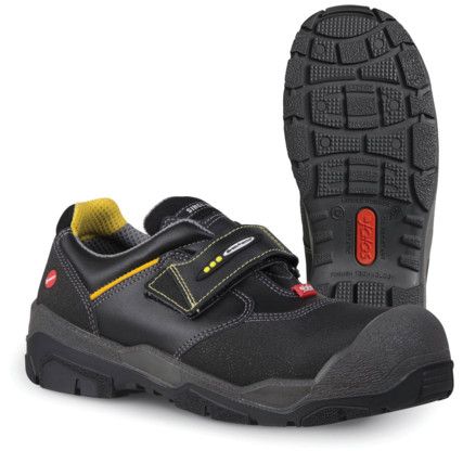 Jalas 1568 Pitstop Unisex Metal Safety Shoes, Size 3, Black, Leather Upper, Steel Toe Cap, S2, EN ISO 20345:2011