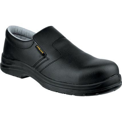 FS66 Unisex Composite Safety Shoes, Size 9, Black, Leather Upper, Composite Toe Cap, S2, EN ISO 20345:2011