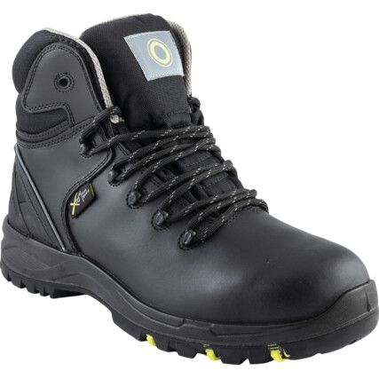 Womens Metatarsal Safety Boots, Size, 6, Black, Leather Upper, Composite Toe Cap