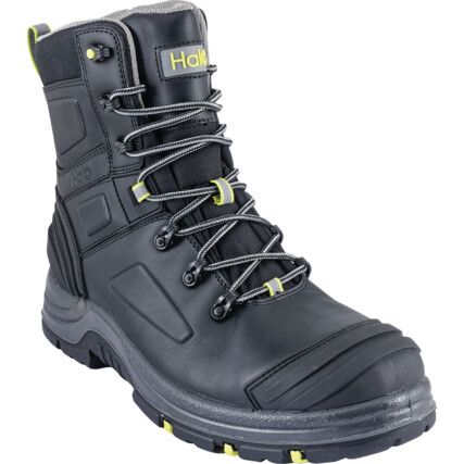 Mens Rugged Safety Boot 8" Black (S-6)