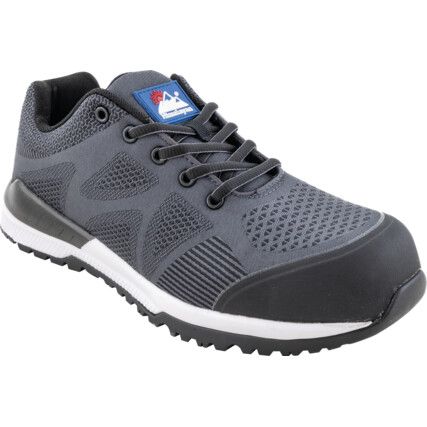 Bounce Unisex Safety Trainers, Size 3, Black, Mesh Upper, Composite Toe Cap, S1P, EN ISO 20345:2011