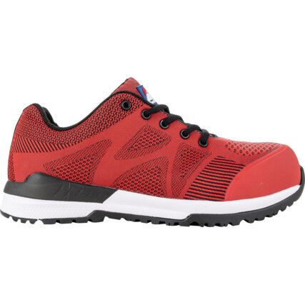 Bounce Unisex Safety Trainers, Size 10, Red, Mesh Upper, Composite Toe Cap, S1P, EN ISO 20345:2011