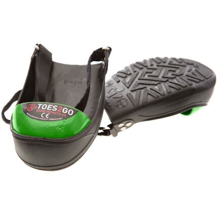 TOES2GO OVERSHOES STEEL TOE CAP GREEN (S-13-16)