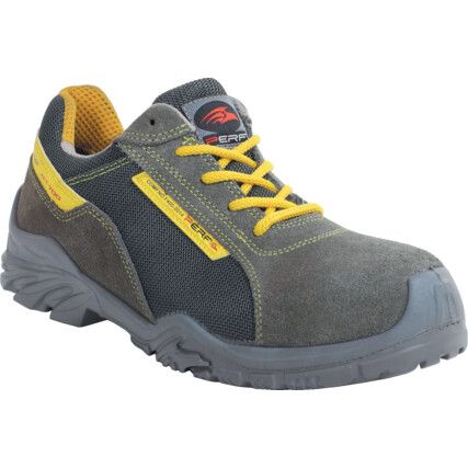 Thunder Unisex Safety Trainers, Size 5, Grey, Suede/Leather Upper, Polycarbonate Toe Cap, S1P, EN ISO 20345:2011