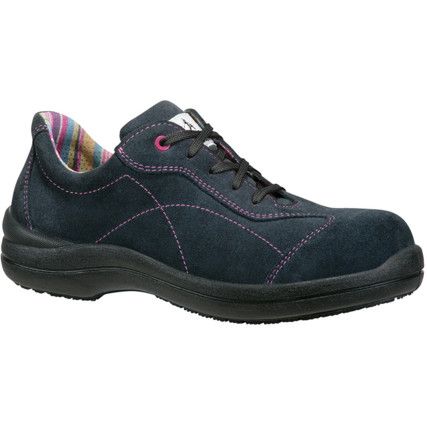 Celia Women's Safety Trainers, Size 5, Blue, Suede Upper, Composite Toe Cap, S3, EN ISO 20345:2011