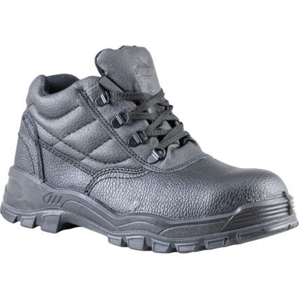 Steelite, Unisex Safety Boots Size 7, Black, Leather, Steel Toe Cap