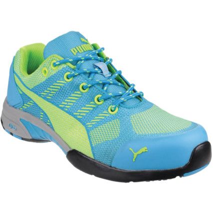 Celerity Women's Safety Trainers, Size 2.5, Blue/Green, Mesh Upper, Steel Toe Cap, S1P, EN ISO 20345:2011