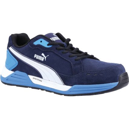 AirTwist Blue Low Men's Safety Trainers, Size 6.5, Blue, ESD, Suede Leather Upper, Fibreglass Toe Cap, S3, EN ISO 20345:2011