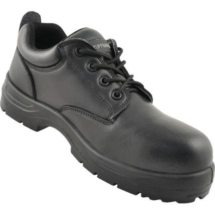 Unisex Composite Safety Shoes, Size 3, Black, Leather Upper, Composite Toe Cap, S3, EN ISO 20345:2011