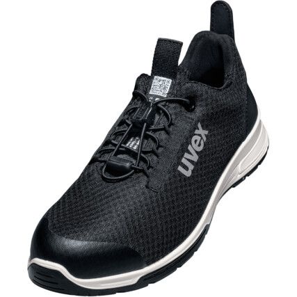 uvex 1 Unisex Safety Trainers, Size 5, Black, ESD, Textile Upper, Composite Toe Cap, S1P, EN ISO 20345:2011