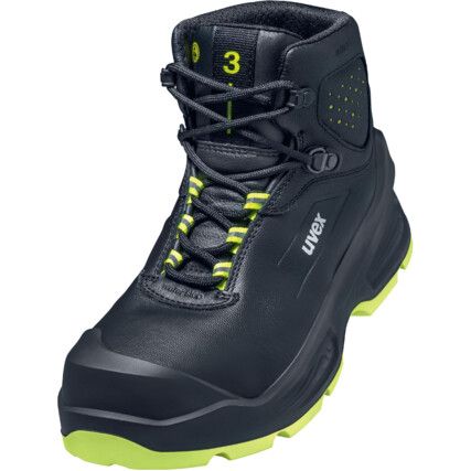 68722 UVEX-3 S3 CI SRC LACE-UP SAFETY BOOT BLACK (S-UK7/EU41)