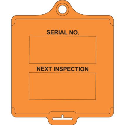 ASSETTAG FLEX MEDIUM - INSPECTION 1 ORANGE (PK-10)