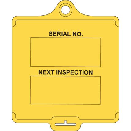 ASSETTAG FLEX MEDIUM - INSPECTION 1 YELLOW (PK-10)