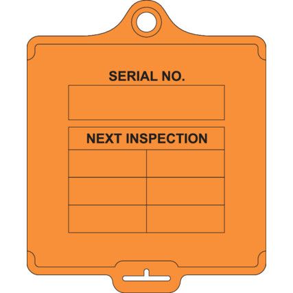 ASSETTAG FLEX MEDIUM - INSPECTION 2 ORANGE (PK-10)