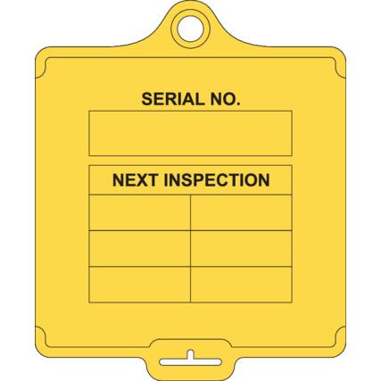 ASSETTAG FLEX MEDIUM - INSPECTION 2 YELLOW (PK-10)