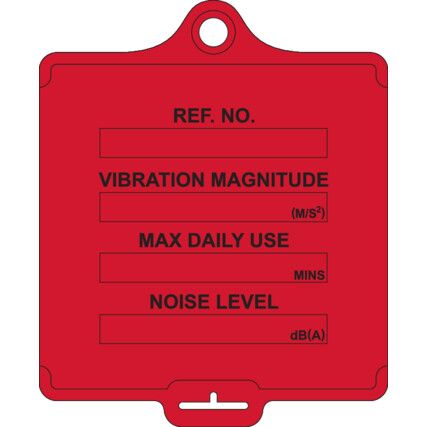 ASSETTAG FLEX MEDIUM - VIBRATION CONTROL RED (PK-10)