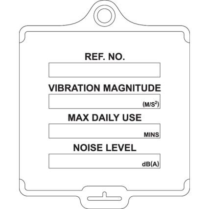 ASSETTAG FLEX MEDIUM - VIBRATION CONTROL WHITE (PK-10)