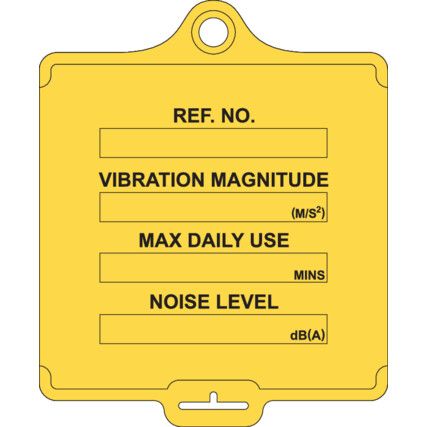 ASSETTAG FLEX MEDIUM - VIBRATION CONTROL YELLOW (PK-10)