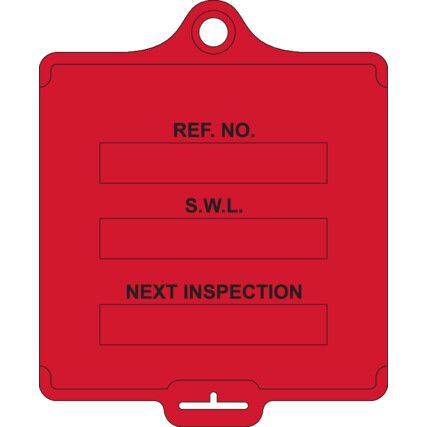 ASSETTAG FLEX MEDIUM - SWL RED (PK-10)