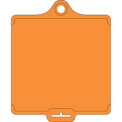 ASSETTAG FLEX MEDIUM - ORANGE PLAIN NO PRINT (PK-10)