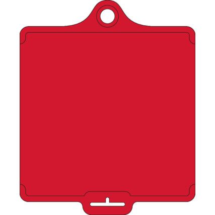 ASSETTAG FLEX MEDIUM - RED PLAIN NO PRINT (PK-10)